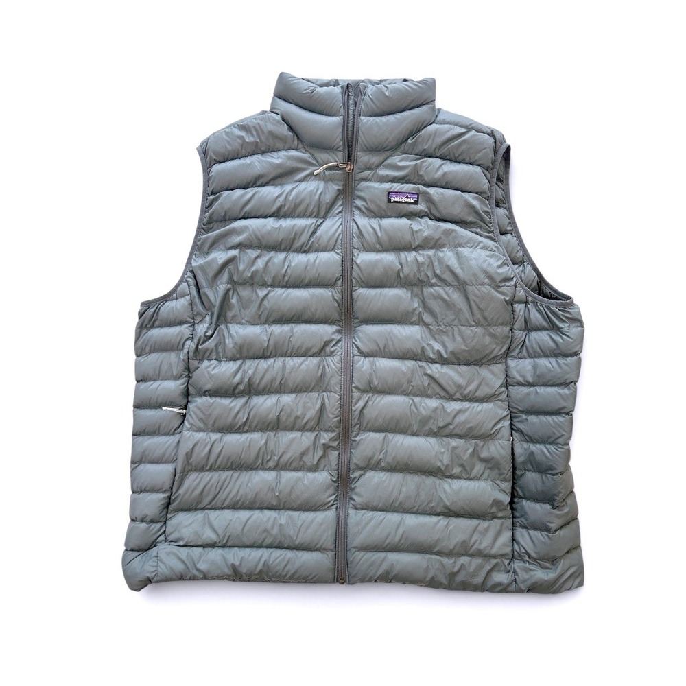 Patagonia Mens Down Puffer Vest 3XL Slate Blue 84623 FA23